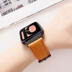 Plain Weave Genuine Leather Replacement Strap Watchband, For OPPO Watch 41mm, For OPPO Watch 46mm