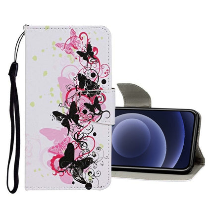 Colored Drawing Pattern Horizontal Flip Leather Case with Holder & Card Slots & Wallet, For iPhone 12 mini, For iPhone 12 / 12 Pro