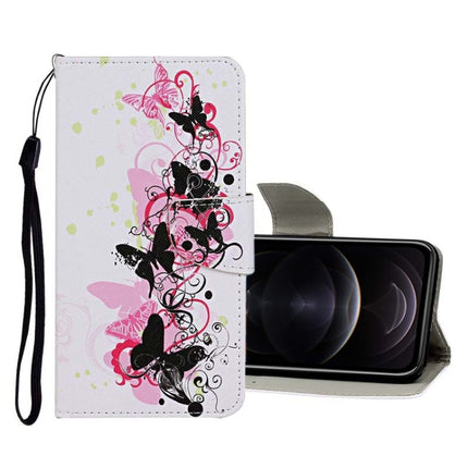 Colored Drawing Pattern Horizontal Flip Leather Case with Holder & Card Slots & Wallet, For iPhone 12 mini, For iPhone 12 / 12 Pro