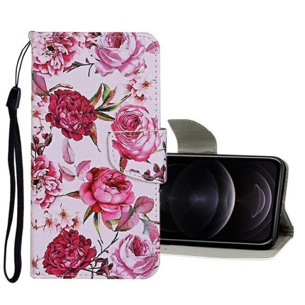 Colored Drawing Pattern Horizontal Flip Leather Case with Holder & Card Slots & Wallet, For iPhone 12 mini, For iPhone 12 / 12 Pro