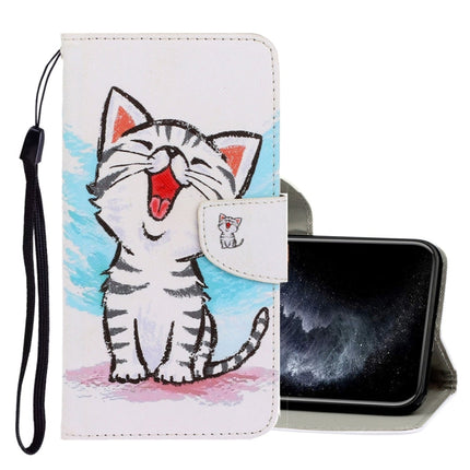 3D Colored Drawing Horizontal Flip PU Leather Case with Holder & Card Slots & Wallet, For iPhone 12 mini