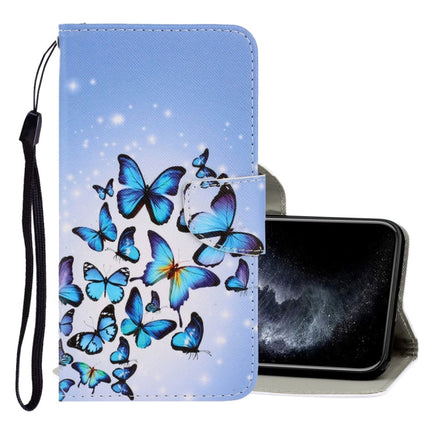 3D Colored Drawing Horizontal Flip PU Leather Case with Holder & Card Slots & Wallet, For iPhone 12 mini