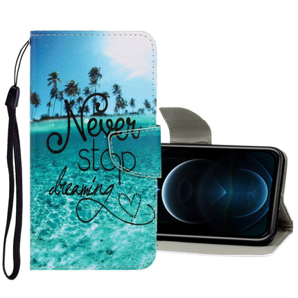 3D Colored Drawing Horizontal Flip PU Leather Case with Holder & Card Slots & Wallet, For iPhone 12 Pro Max