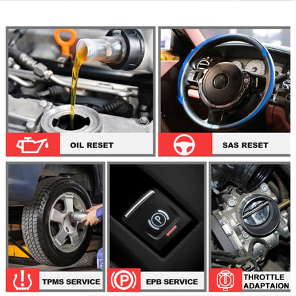 KONNWEI KW350 OBDII 12V Car Diagnostics Detector Scanner with 2 inch Black And White Display Screen V007 for Audi / Volkswagen, KW350