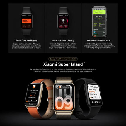 Original Xiaomi Smart Band 10 Pro, 1.74 inch AMOLED Screen 5ATM Waterproof Smart Watch, Support Blood Oxygen / Heart Rate Monitor, Smart Band 10 Pro Black, Smart Band 10 Pro Silver, Smart Band 10 Pro Pink