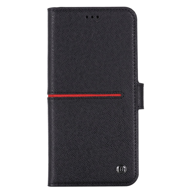 GEBEI Top-grain Leather Horizontal Flip Protective Case with Holder & Card Slots & Wallet & Photo Frame, For iPhone 12 / 12 Pro, For iPhone 12 Pro Max