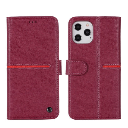 GEBEI Top-grain Leather Horizontal Flip Protective Case with Holder & Card Slots & Wallet & Photo Frame, For iPhone 12 mini, For iPhone 12 / 12 Pro, For iPhone 12 Pro Max