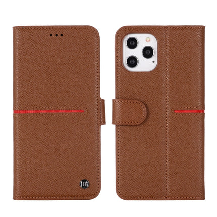 GEBEI Top-grain Leather Horizontal Flip Protective Case with Holder & Card Slots & Wallet & Photo Frame, For iPhone 12 mini, For iPhone 12 / 12 Pro, For iPhone 12 Pro Max