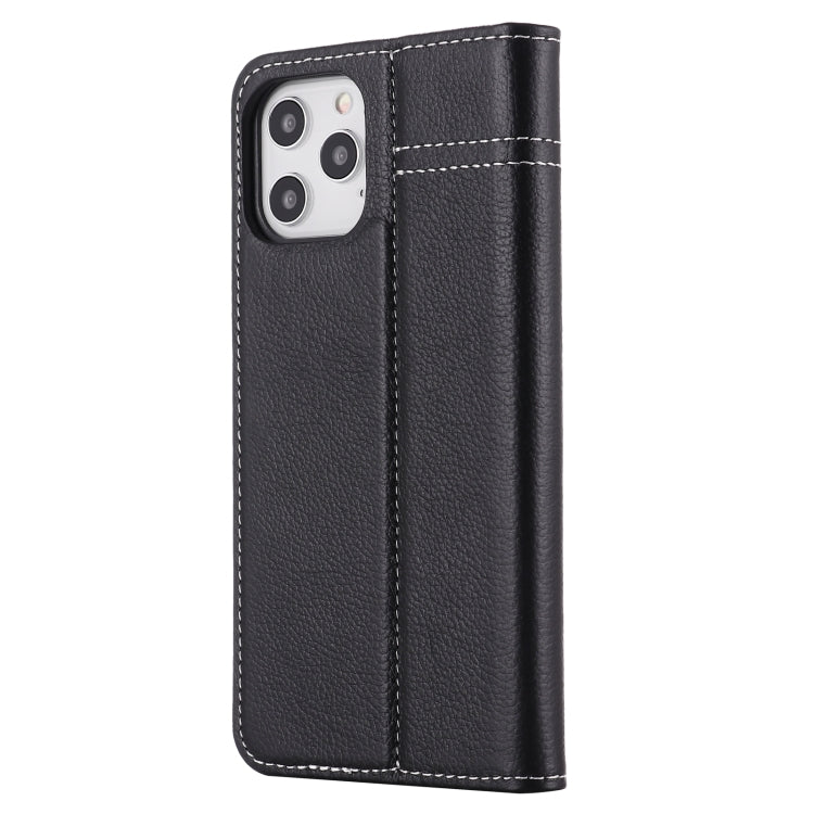 GEBEI Top-grain Leather Horizontal Flip Protective Case with Holder & Card Slots, For iPhone 12 mini, For iPhone 12 / 12 Pro, For iPhone 12 Pro Max