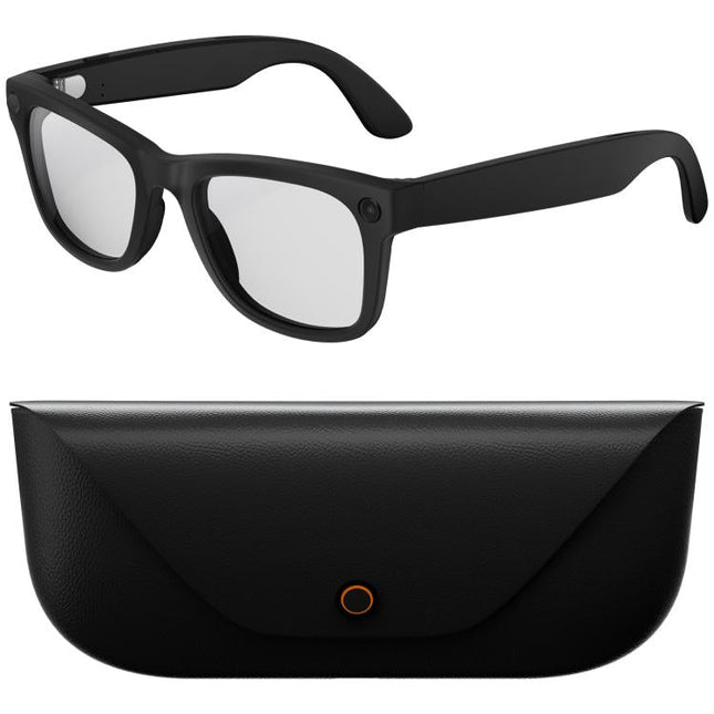 HD5 Ultra Double Lenses Smart AI Translation Glasses with 8MP HD Camera, Video Recording, WiFi Transmission, Al Smart Voice Assistant
