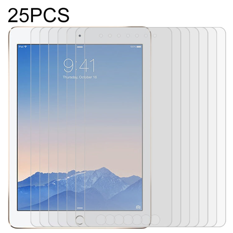 25 PCS Full Screen HD PET Screen Protector, For iPad 4 / 3 / 2, For iPad 9.7 (2018) & (2017), For iPad mini 3 / 2 / 1, For iPad mini (2019) / 4, For iPad Pro 9.7 inch, For iPad Pro 10.5 inch, For iPad Air, For iPad Air 2, For iPad Pro 11 (2018)