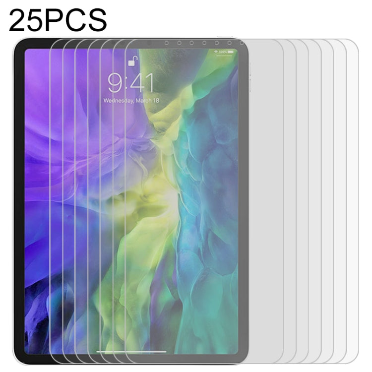 25 PCS Full Screen HD PET Screen Protector, For iPad 4 / 3 / 2, For iPad 9.7 (2018) & (2017), For iPad mini 3 / 2 / 1, For iPad mini (2019) / 4, For iPad Pro 9.7 inch, For iPad Pro 10.5 inch, For iPad Air, For iPad Air 2, For iPad Pro 11 (2018)