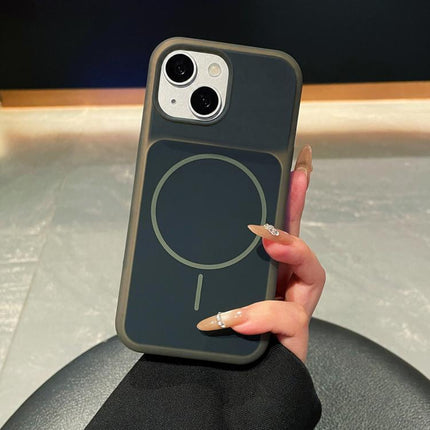Ice Cream Skin Feel Liquid Silicone Fine Circle Magnetic Phone Case, For iPhone 13 Pro Max, For iPhone 13