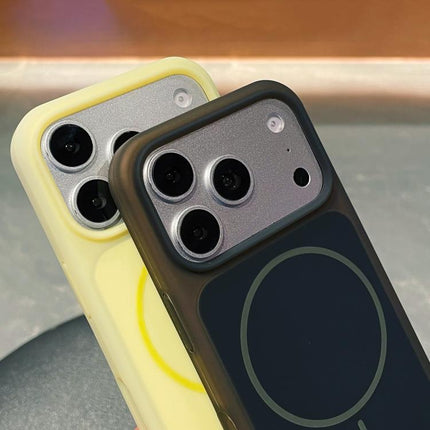 Ice Cream Skin Feel Liquid Silicone Fine Circle Magnetic Phone Case, For iPhone 13 Pro Max, For iPhone 13