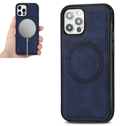 Retro Business Round Embossing Magnetic PU + TPU Protective Case, For iPhone 12 mini, For iPhone 12 / 12 Pro, For iPhone 12 Pro Max