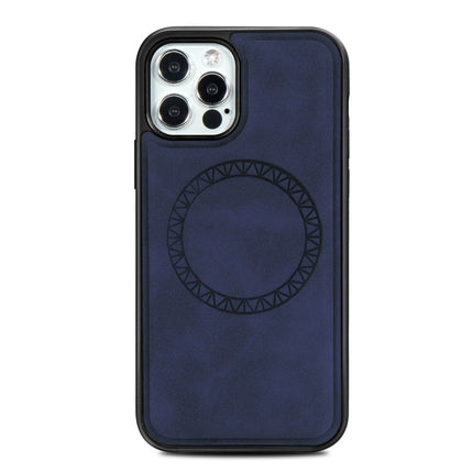 Retro Business Round Embossing Magnetic PU + TPU Protective Case, For iPhone 12 mini, For iPhone 12 / 12 Pro, For iPhone 12 Pro Max