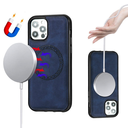 Retro Business Round Embossing Magnetic PU + TPU Protective Case, For iPhone 12 mini, For iPhone 12 / 12 Pro, For iPhone 12 Pro Max