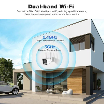 Srihome SH065 5MP Outdoor Security HD Camera, Supports Two-Way Audio and Color Night Vision, SH065