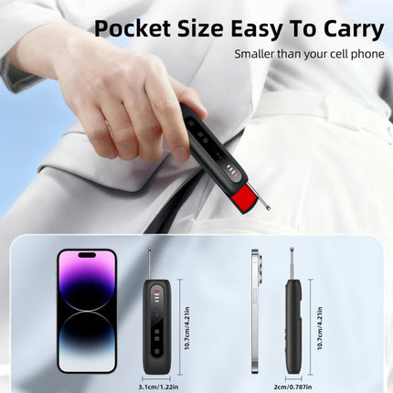 T07 Multifunctional Detector IR Scanner GPS WiFi Signal Anti-Spy Bug Finder for Hotel Travel, T07