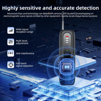 T07 Multifunctional Detector IR Scanner GPS WiFi Signal Anti-Spy Bug Finder for Hotel Travel, T07