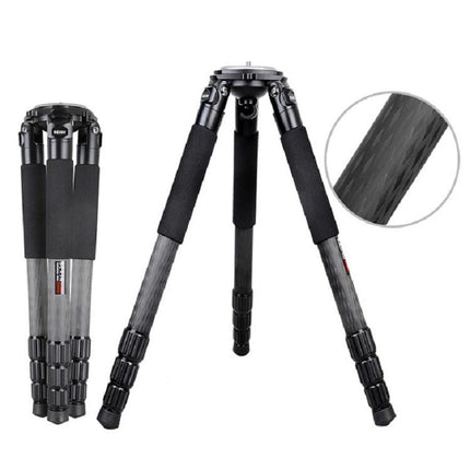 BEXIN ST424C Rugged Camcorder Photographic Carbon Fiber Big Tripod, Max Tube: 40mm, ST424C