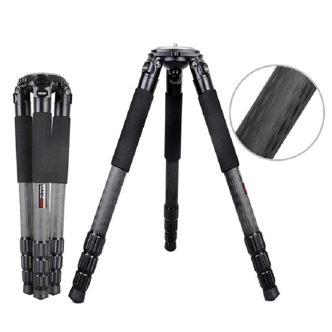 BEXIN ST424C Rugged Camcorder Photographic Carbon Fiber Big Tripod, Max Tube: 40mm, ST424C