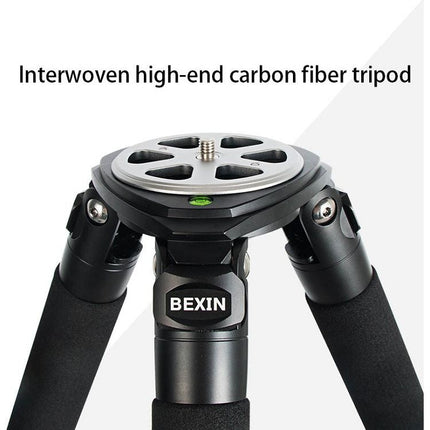 BEXIN ST424C Rugged Camcorder Photographic Carbon Fiber Big Tripod, Max Tube: 40mm, ST424C