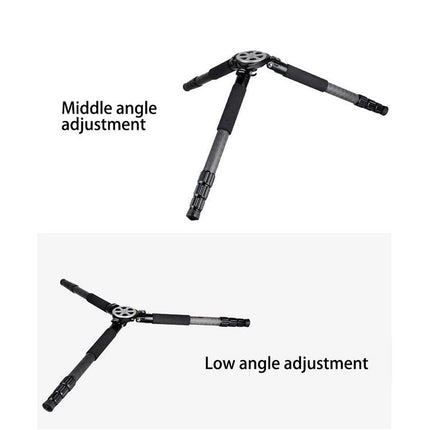 BEXIN ST424C Rugged Camcorder Photographic Carbon Fiber Big Tripod, Max Tube: 40mm, ST424C