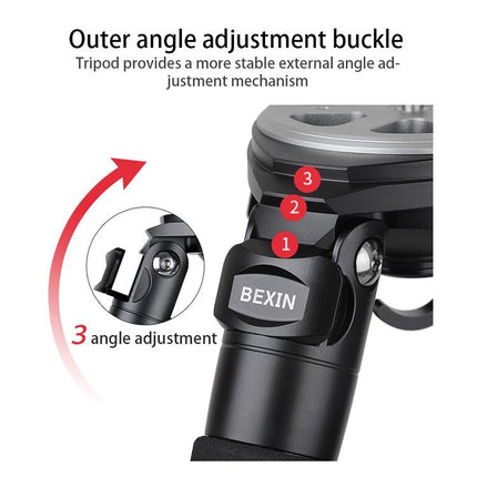 BEXIN ST424C Rugged Camcorder Photographic Carbon Fiber Big Tripod, Max Tube: 40mm, ST424C