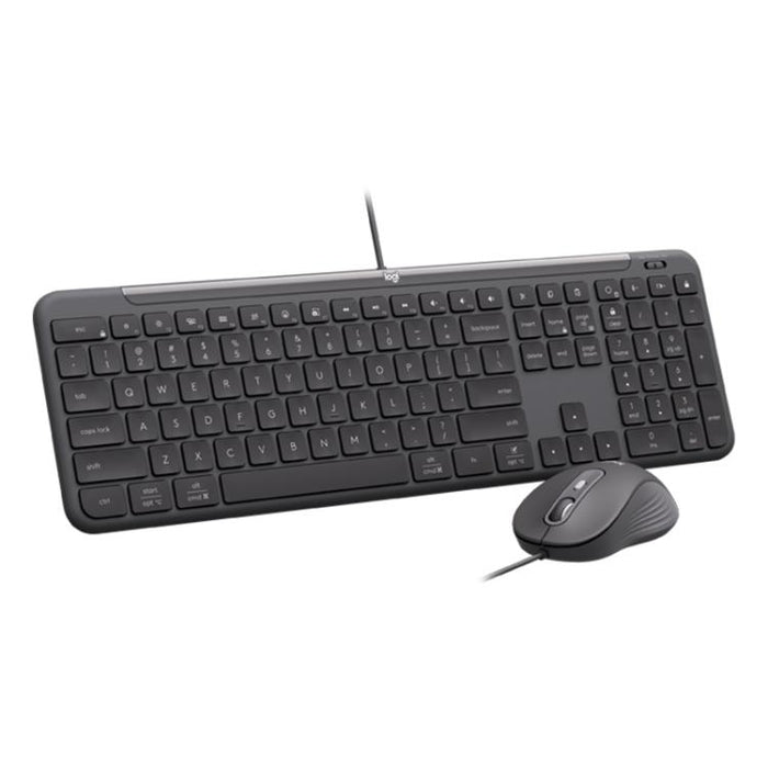 Logitech MK620 Signature Slim Wired Keyboard and Wired Mouse Combo for Business