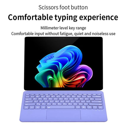 1088D Lightweight Bluetooth Magnetic Keyboard With Touch Pad, For MicroSoft Surface Pro 12 inch 2025