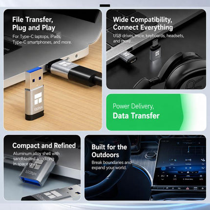 THERMALRIGHT DCA02 Series Adapter, USB-A to Type-C Adapter, Type-C to USB-A Adapter