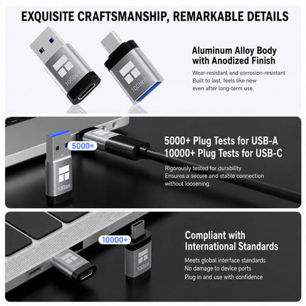 THERMALRIGHT DCA02 Series Adapter, USB-A to Type-C Adapter, Type-C to USB-A Adapter