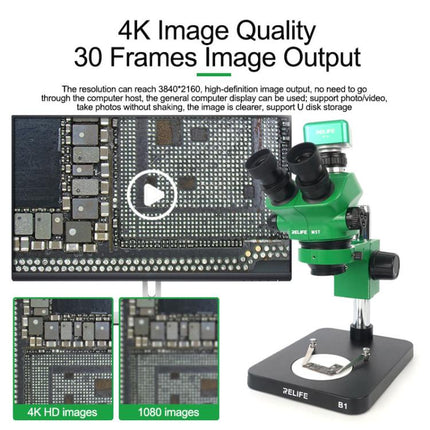 RELIFE M-16 HD 4K 30fps Industrial Grade Electronic Microscope Camera, RELIFE M-16 EU Plug, RELIFE M-16 US Plug
