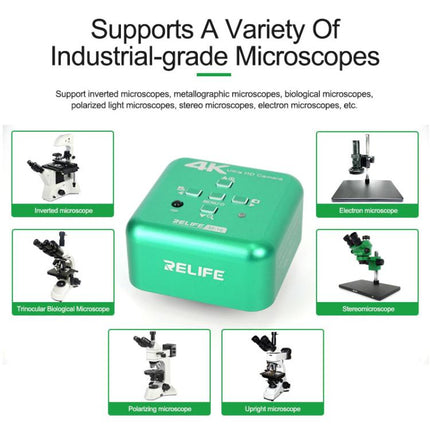 RELIFE M-16 HD 4K 30fps Industrial Grade Electronic Microscope Camera, RELIFE M-16 EU Plug, RELIFE M-16 US Plug
