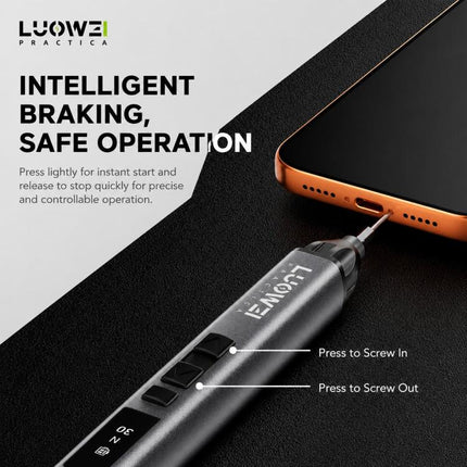 LUOWEI Adjustable Torque Electric Screwdriver Set, S1, S1 Pro