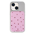 For iPhone 13 / 14 / Pink Background Stars