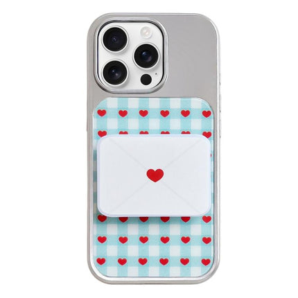 Electroplated Silver Frame Glitter Embossed Phone Case, For iPhone 16 Pro