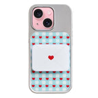 For iPhone 15 / Plaid Heart