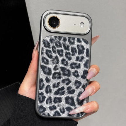 Large Window Full Coverage Glitter Leopard Print Phone Case, For iPhone 17 Pro Max, For iPhone 17 Pro, For iPhone 17, For iPhone Air