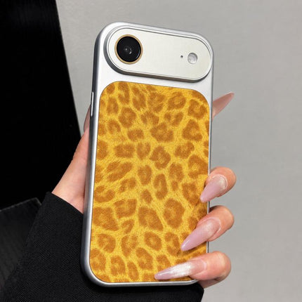 Large Window Full Coverage Glitter Leopard Print Phone Case, For iPhone 17 Pro Max, For iPhone 17 Pro, For iPhone 17, For iPhone Air