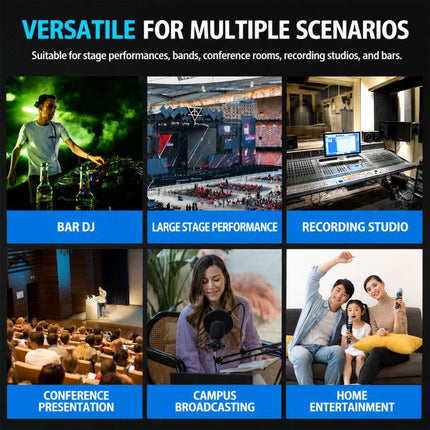 MG-04 4-Channel Multi-function Professional Bluetooth Live Streaming Recording Mixer, EU Plug, UK Plug, US Plug