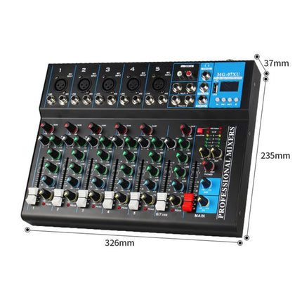 MG-04 4-Channel Multi-function Professional Bluetooth Live Streaming Recording Mixer, EU Plug, UK Plug, US Plug