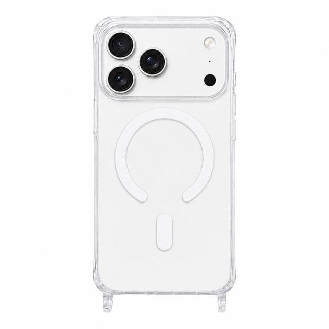 Clear Acrylic Airbag Magnetic Phone Case with Lanyard Holes, For iPhone 17e / 16e, For iPhone 17 Pro Max, For iPhone 17 Pro, For iPhone 17, For iPhone Air, For iPhone 16 Pro Max, For iPhone 16 Pro, For iPhone 16 Plus, For iPhone 16, For iPhone 15 Pro M...