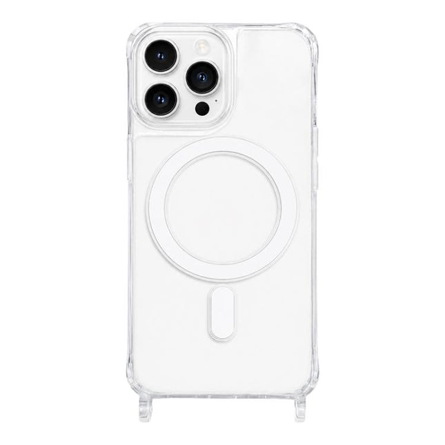 Clear Acrylic Airbag Magnetic Phone Case with Lanyard Holes, For iPhone 17e / 16e, For iPhone 17 Pro Max, For iPhone 17 Pro, For iPhone 17, For iPhone Air, For iPhone 16 Pro Max, For iPhone 16 Pro, For iPhone 16 Plus, For iPhone 16, For iPhone 15 Pro M...