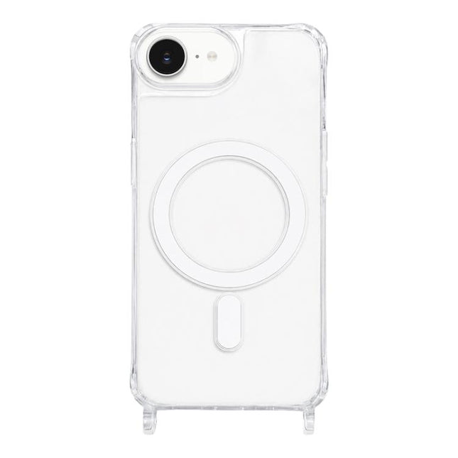 Clear Acrylic Airbag Magnetic Phone Case with Lanyard Holes, For iPhone 17e / 16e, For iPhone 17 Pro Max, For iPhone 17 Pro, For iPhone 17, For iPhone Air, For iPhone 16 Pro Max, For iPhone 16 Pro, For iPhone 16 Plus, For iPhone 16, For iPhone 15 Pro M...