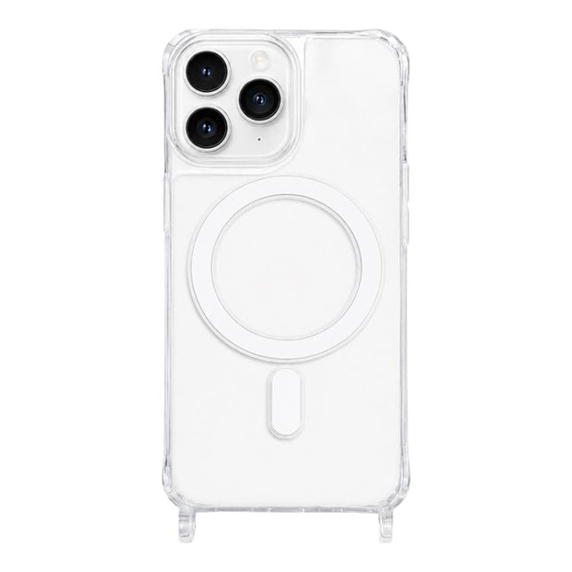 Clear Acrylic Airbag Magnetic Phone Case with Lanyard Holes, For iPhone 12 mini, For iPhone 11 Pro Max, For iPhone 11, For iPhone 11 Pro, For iPhone X / XS, For iPhone XR, For iPhone XS Max, For iPhone 8 Plus / 7 Plus
