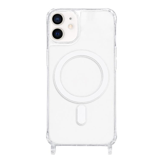 Clear Acrylic Airbag Magnetic Phone Case with Lanyard Holes, For iPhone 12 mini, For iPhone 11 Pro Max, For iPhone 11, For iPhone 11 Pro, For iPhone X / XS, For iPhone XR, For iPhone XS Max, For iPhone 8 Plus / 7 Plus
