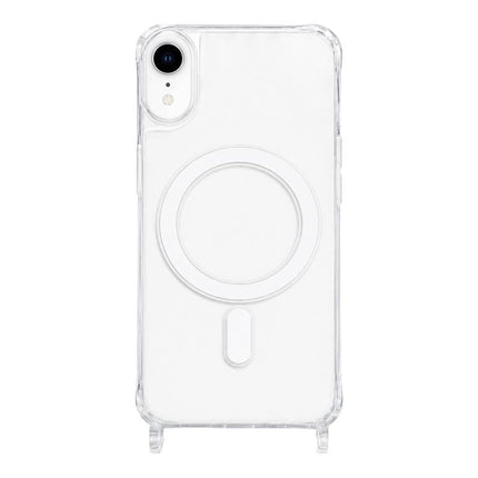 Clear Acrylic Airbag Magnetic Phone Case with Lanyard Holes, For iPhone 12 mini, For iPhone 11 Pro Max, For iPhone 11, For iPhone 11 Pro, For iPhone X / XS, For iPhone XR, For iPhone XS Max, For iPhone 8 Plus / 7 Plus
