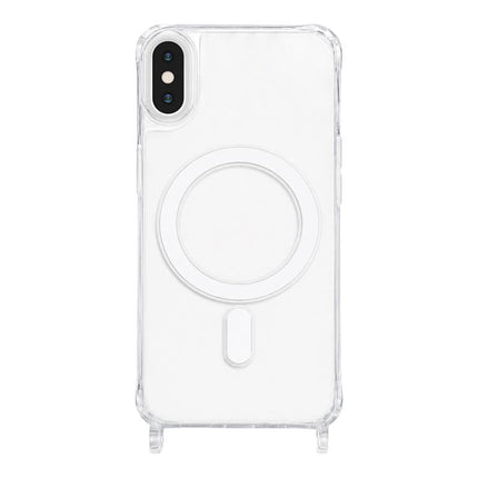 Clear Acrylic Airbag Magnetic Phone Case with Lanyard Holes, For iPhone 12 mini, For iPhone 11 Pro Max, For iPhone 11, For iPhone 11 Pro, For iPhone X / XS, For iPhone XR, For iPhone XS Max, For iPhone 8 Plus / 7 Plus